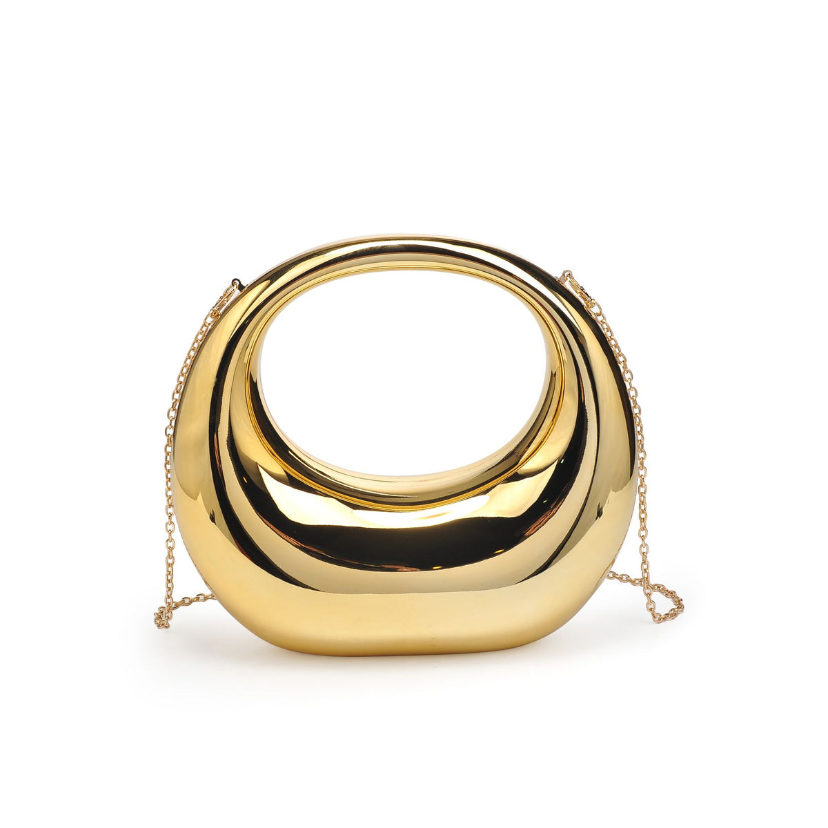 Woman wearing Gold Urban Expressions Bess Evening Bag 840611115904 View 5 | Gold