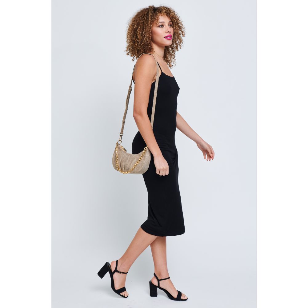 Woman wearing Natural Urban Expressions Paige Crossbody 840611179715 View 4 | Natural