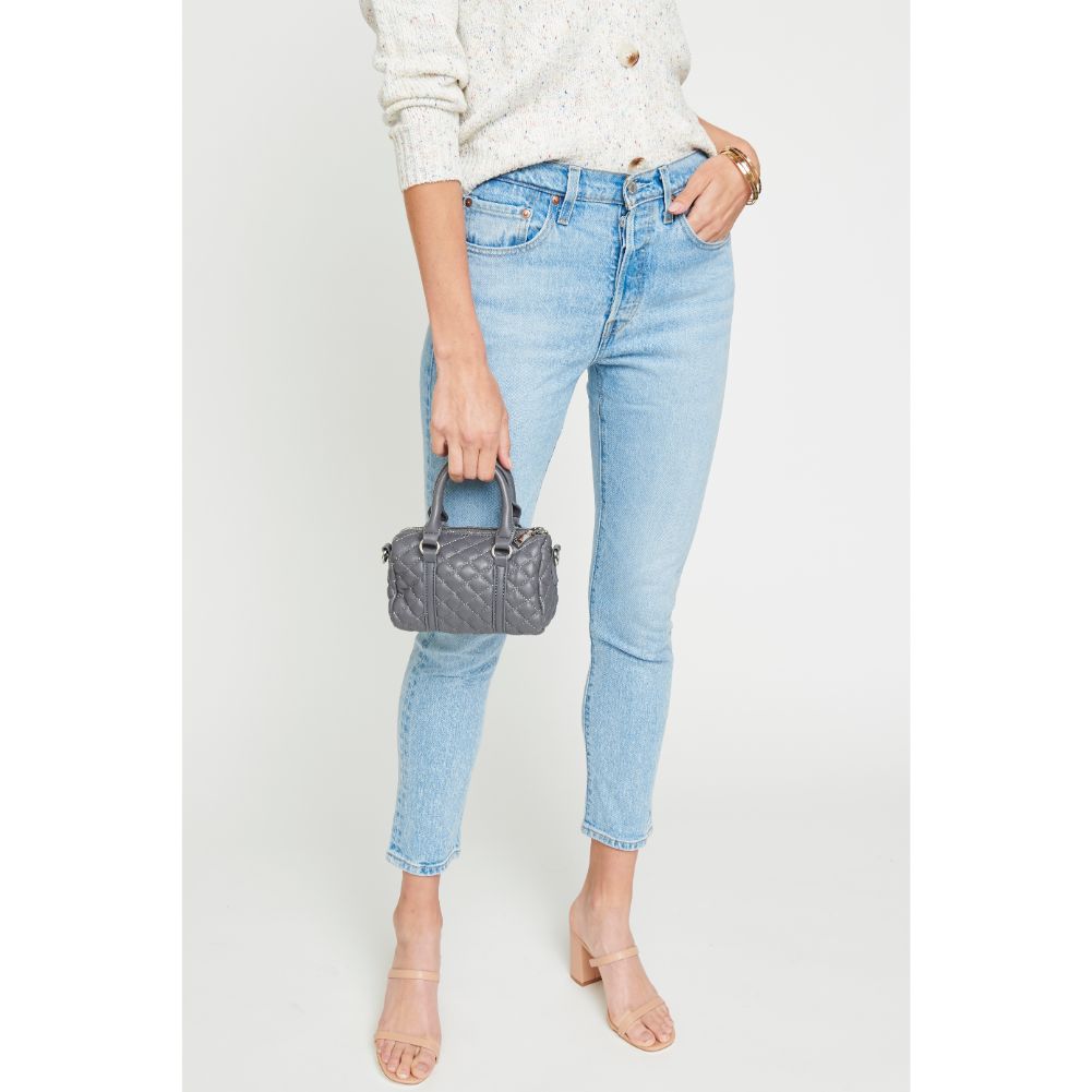 Woman wearing Carbon Urban Expressions Tisha Crossbody 840611175328 View 3 | Carbon