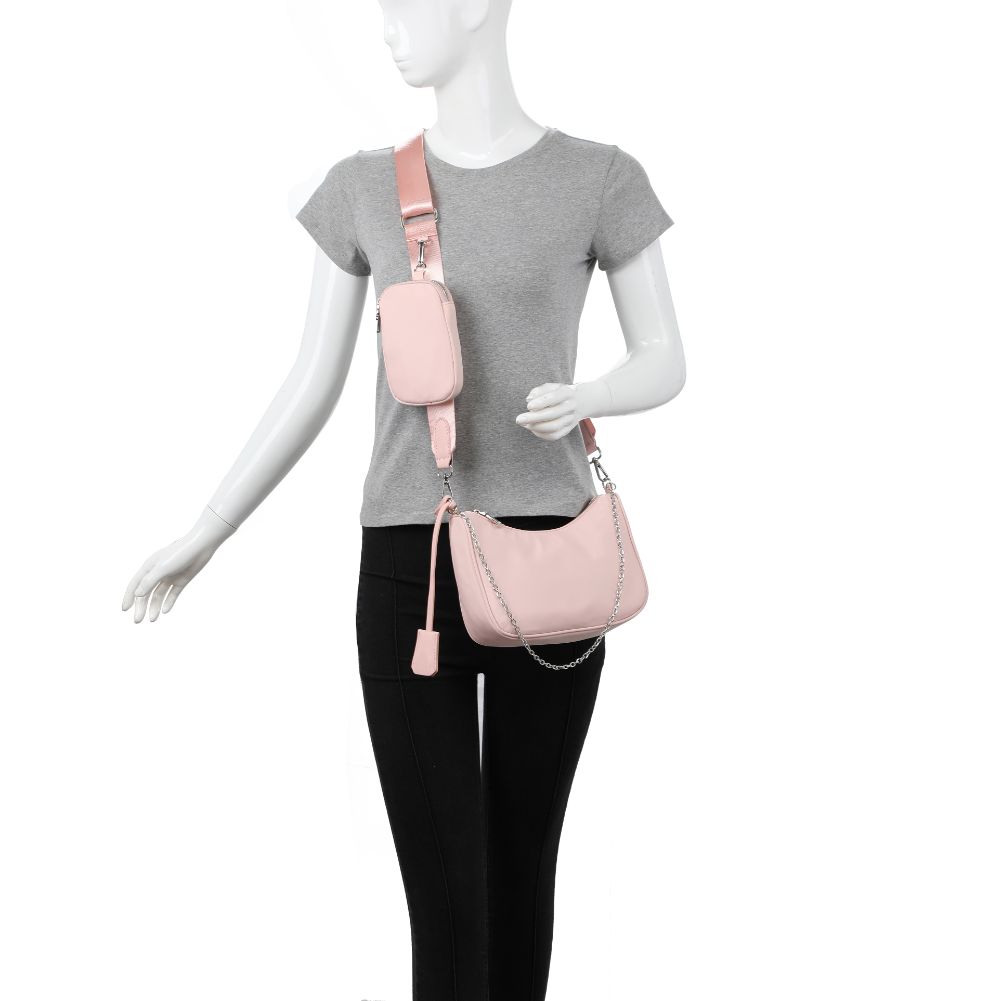 Product Image of Urban Expressions Joss - Nylon Crossbody 840611173737 View 5 | Pastel Pink