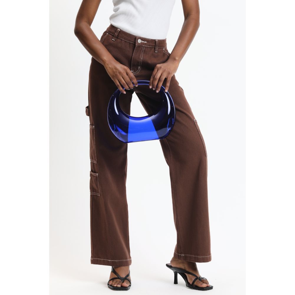 Woman wearing Royal Blue Urban Expressions Bess Evening Bag 840611115881 View 2 | Royal Blue