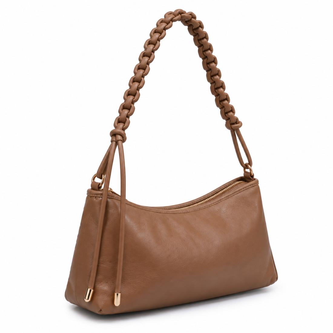 Urban Expressions Braided Luxe Shoulder Bag 840504216381 View 1 | Natural