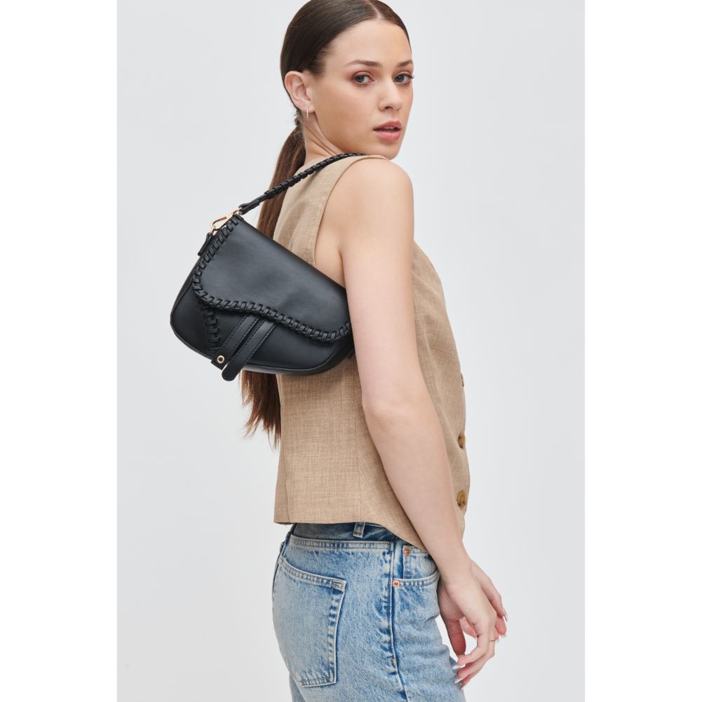 Woman wearing Black Urban Expressions Sloane Crossbody 840611106926 View 3 | Black