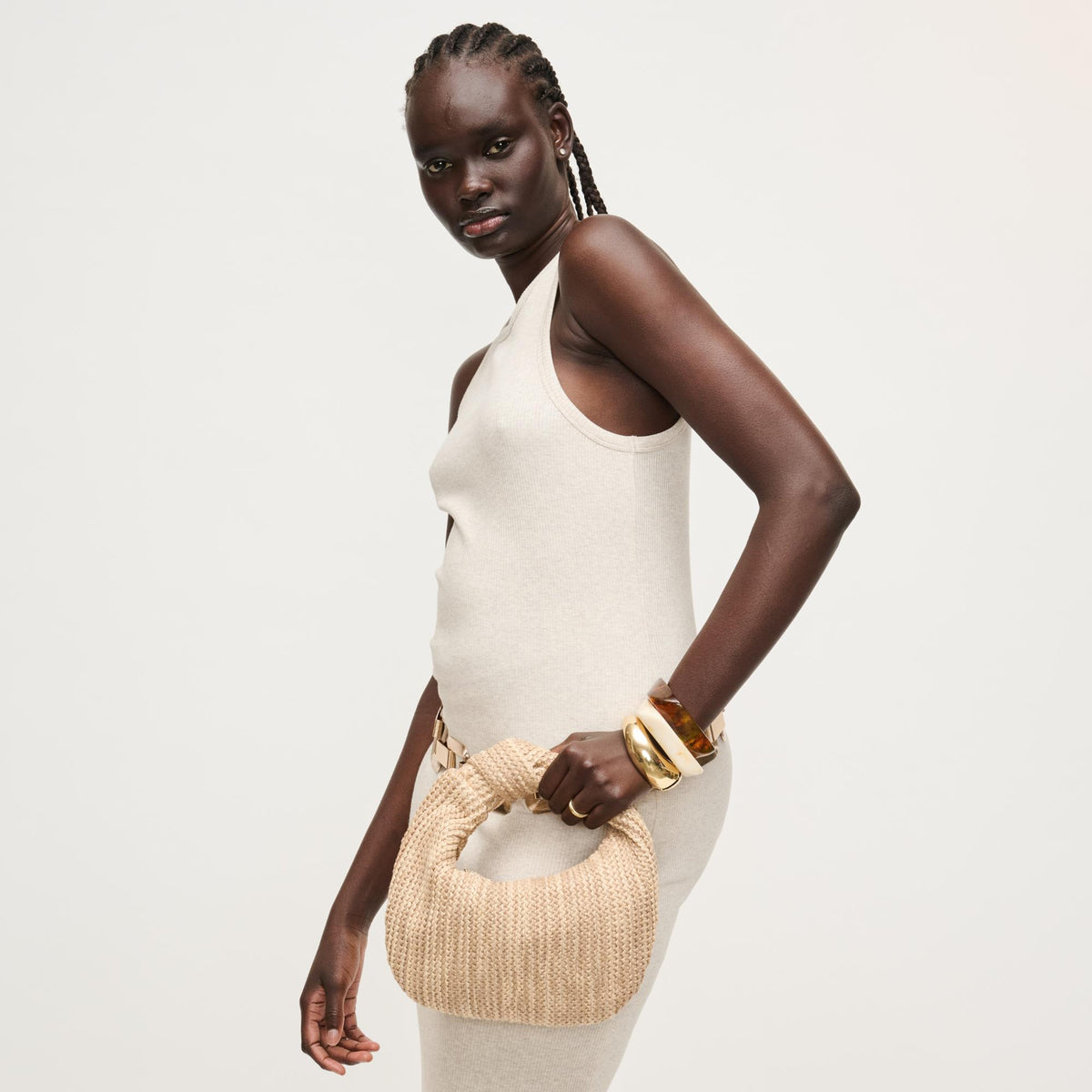 Woman wearing Natural Multi Urban Expressions Tracy - Summer Vibes Clutch 840504204319 View 4 | Natural Multi