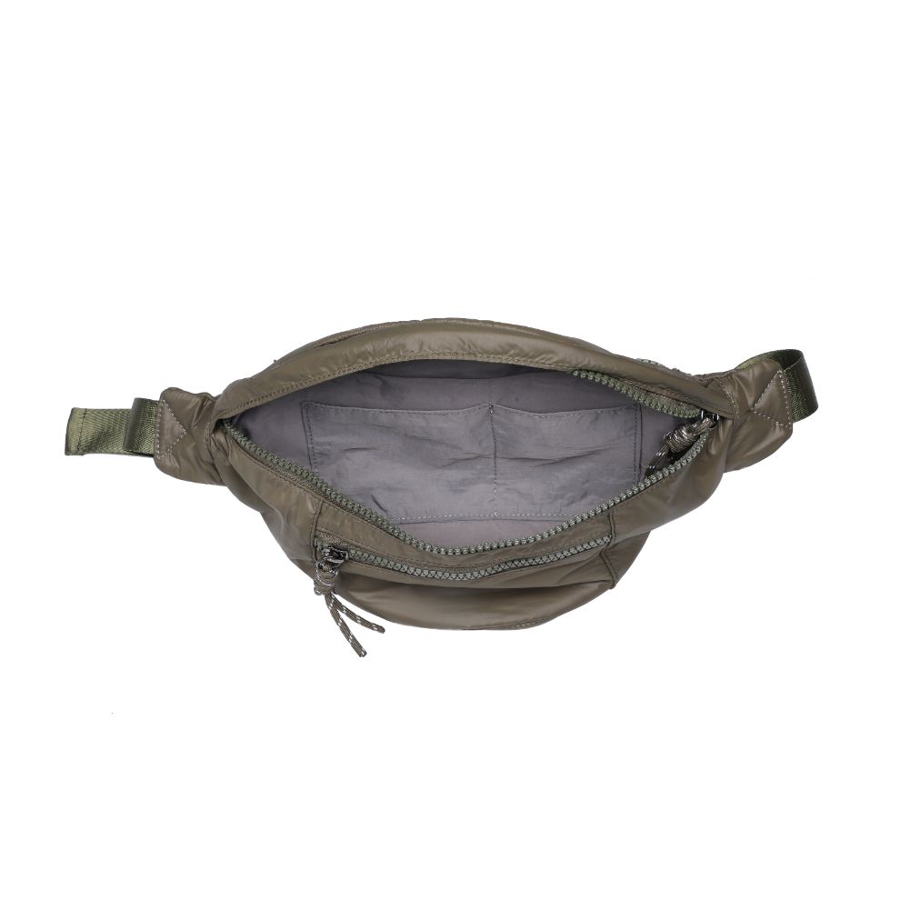 Woman wearing Olive Urban Expressions Laurence - Nylon Belt Bag 840611114853 View 9 | Olive