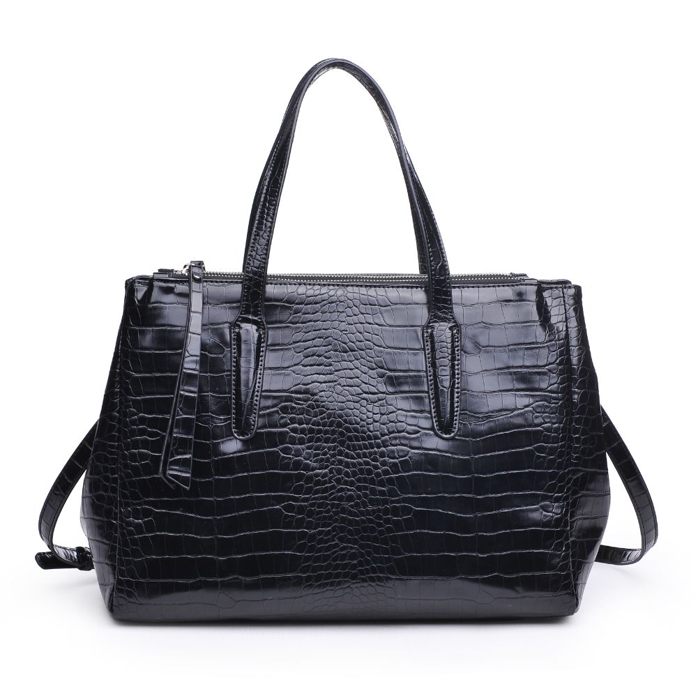 Woman wearing Black Urban Expressions Nora Satchel 840611167347 View 5 | Black
