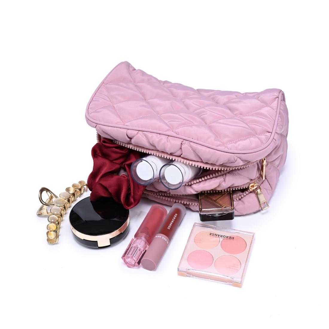 Product Image of Urban Expressions Daily Duo - Quilted Puffer Cosmetic Pouch 840504207365 View 5 | Rose