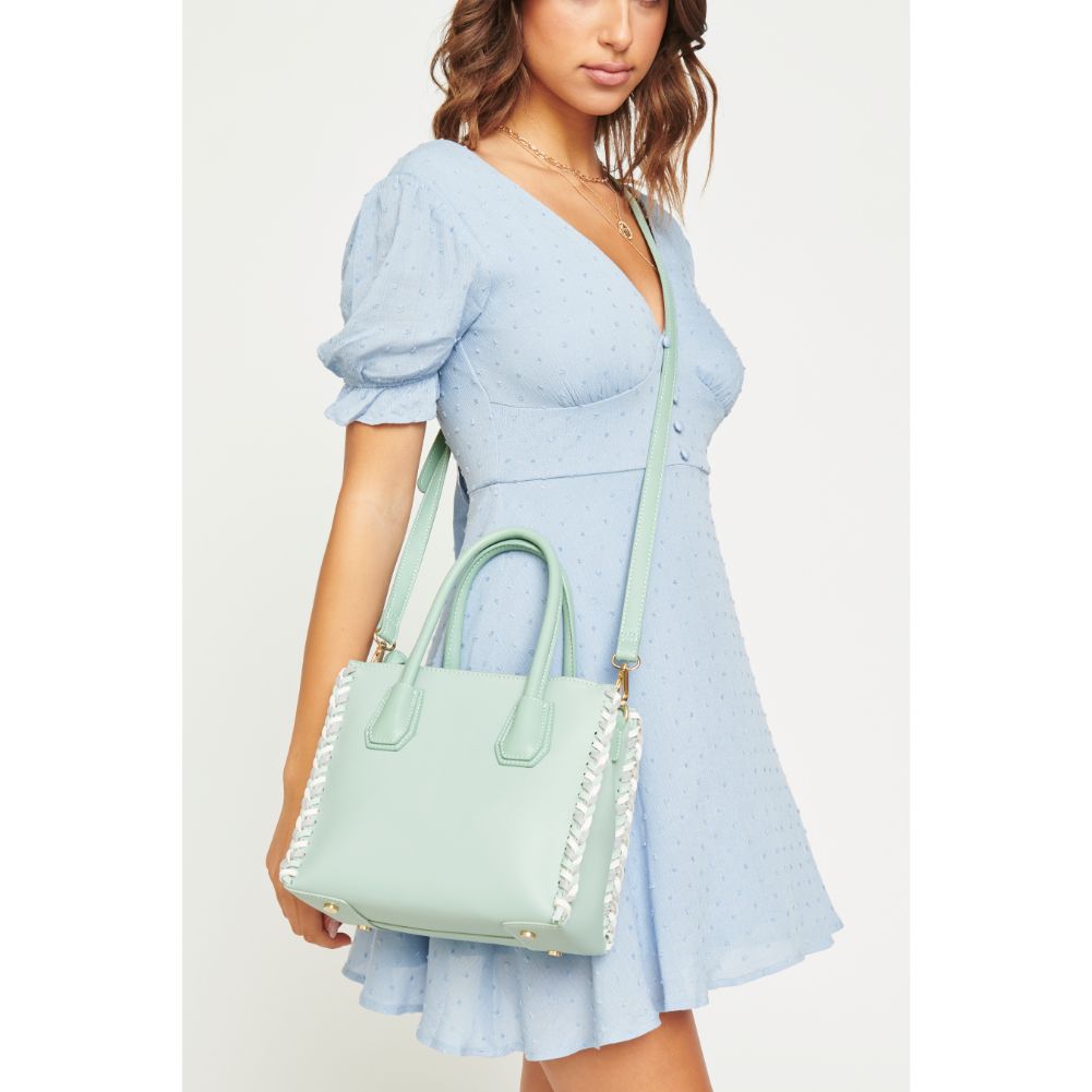 Woman wearing Mint Urban Expressions Parker Crossbody NA-840611160638 View 1 | Mint