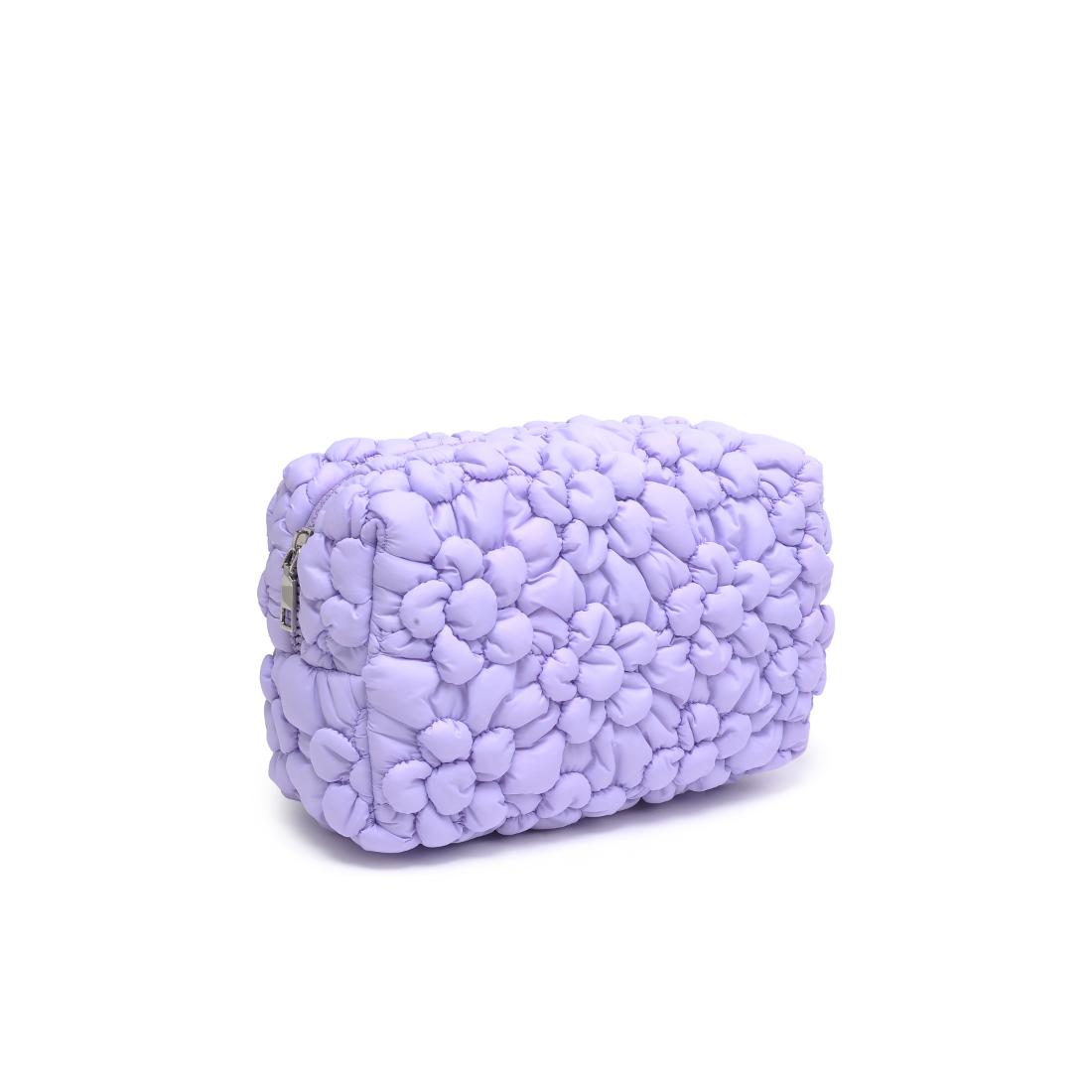 Urban Essentials Flora Pop - Nylon Cosmetic & Travel Organizer Pouch 840611144218 View 6 | Lilac