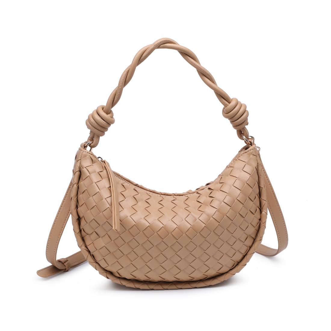 Woman wearing Almond Urban Expressions Violet Hobo 840504206603 View 5 | Almond