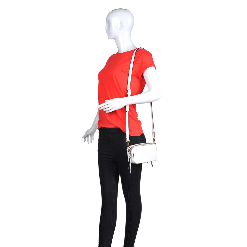 Product Image of Urban Expressions Wes Crossbody 840611146083 View 5 | White