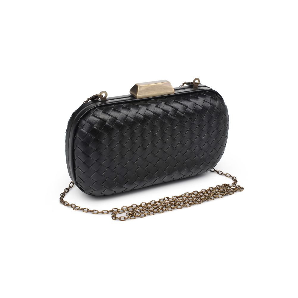 Product Image of Urban Expressions Chrome Evening Bag 840611183408 View 6 | Black