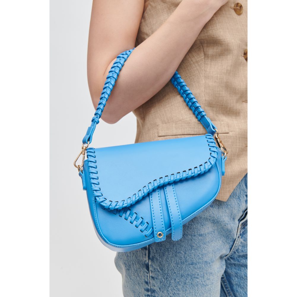 Woman wearing Azure Urban Expressions Sloane Crossbody 840611106957 View 1 | Azure