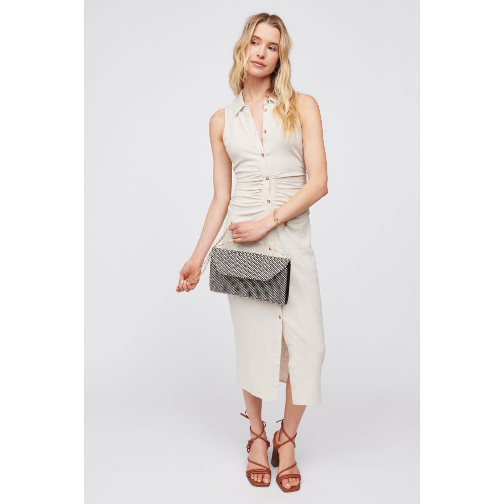 Woman wearing Black Urban Expressions Dakota Clutch 840611100627 View 2 | Black