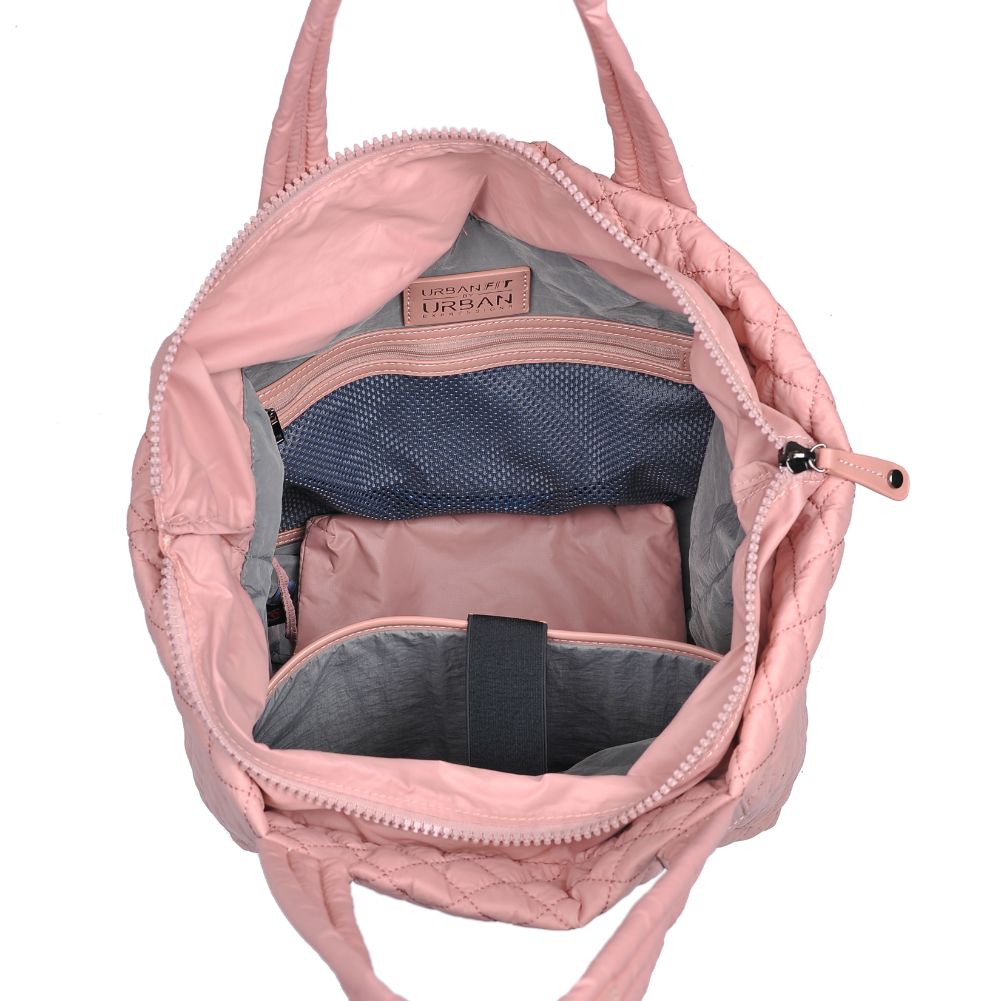 Woman wearing Pastel Pink Urban Expressions Breakaway Tote 840611176943 View 9 | Pastel Pink