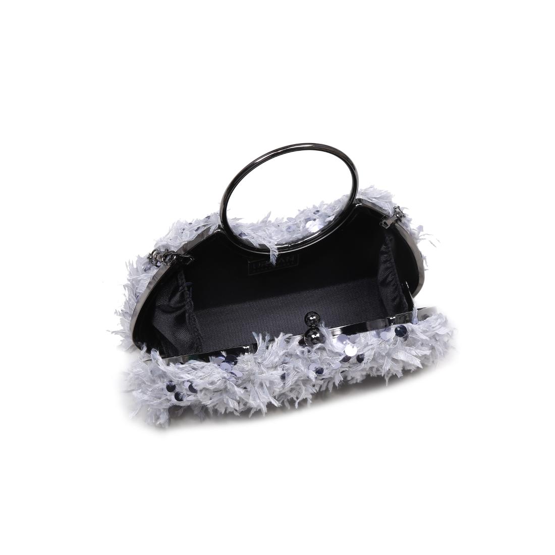 Product Image of Urban Expressions Charlotte Evening Bag 840504200960 View 8 | Pewter