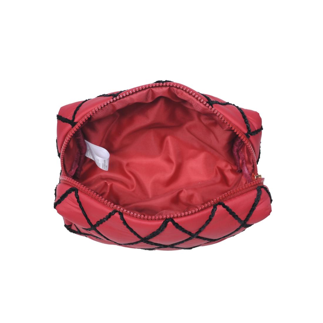 Urban Essentials Zinnia Cosmetic & Travel Organizer Pouch 818209017398 View 8 | Dark Red
