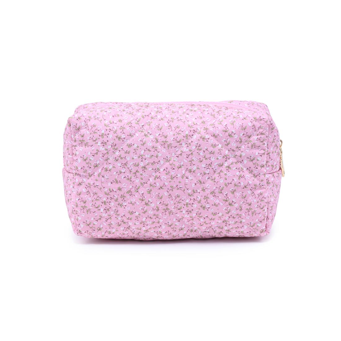 Urban Essentials Garden Glow Cosmetic & Travel Organizer Pouch 840504209901 View 7 | Dusty Rose Floral