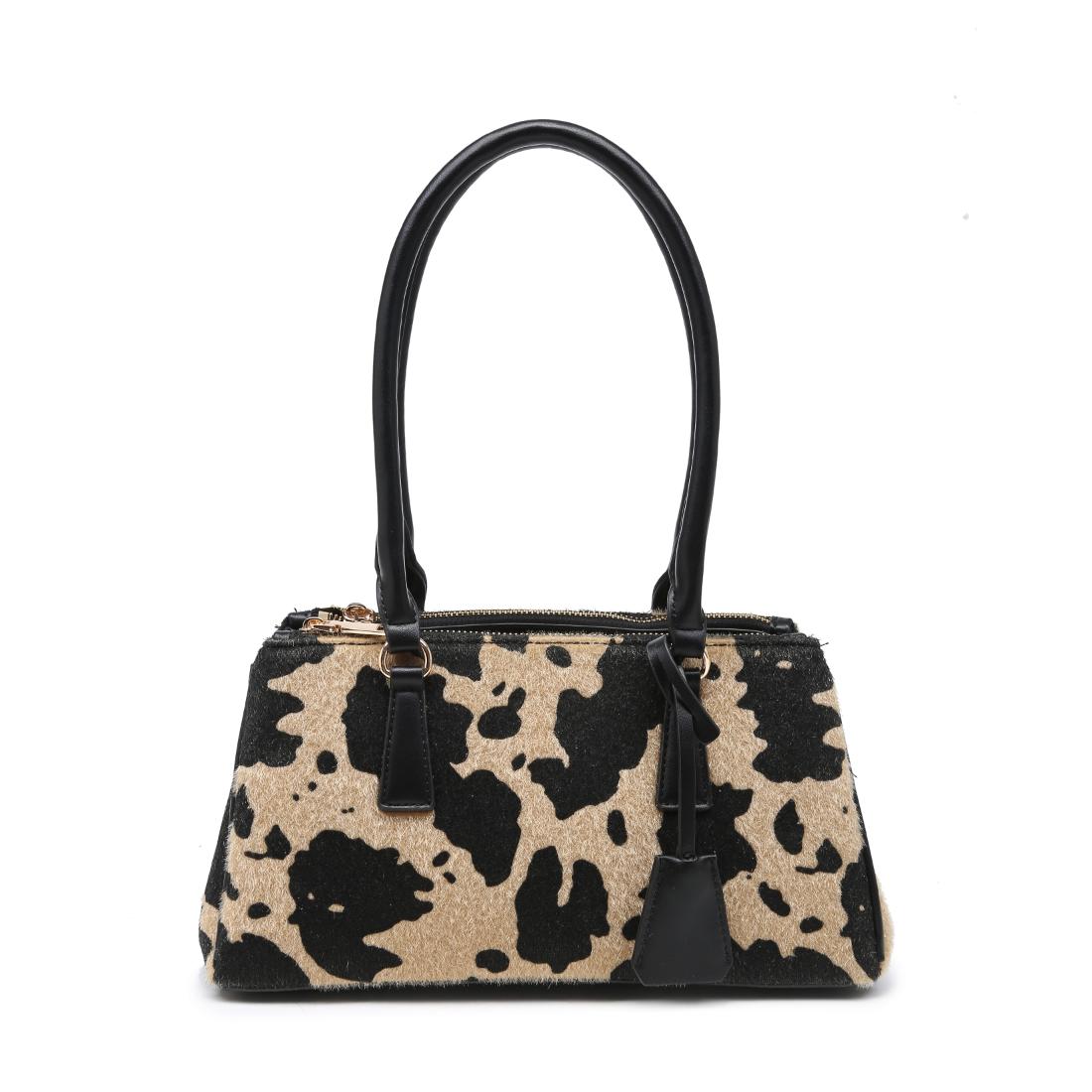 Urban Expressions High Noon Multi-Zip Shoulder Bag 840504217128 View 1 | Tan Black