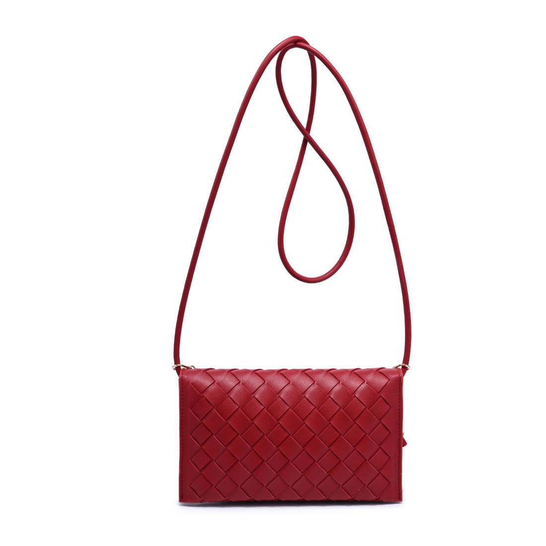Woman wearing Red Urban Expressions Aubrey Crossbody 840504205637 View 7 | Red
