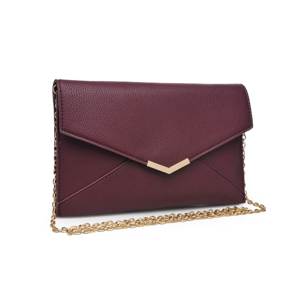 Product Image of Urban Expressions Isabelle Pebble Clutch NA-840611164193 View 2 | Burgundy