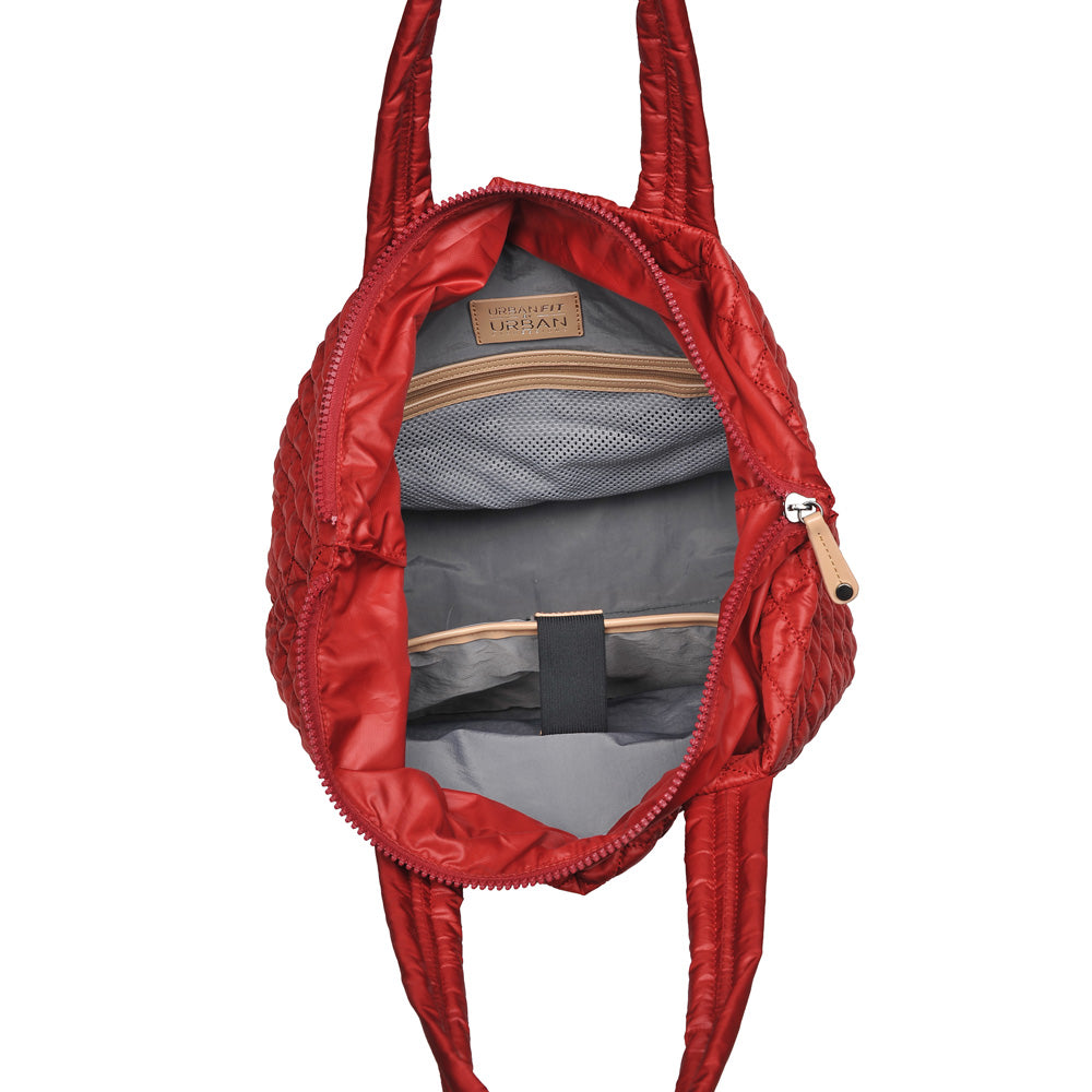 Woman wearing Red Urban Expressions Breakaway Tote 840611148964 View 9 | Red