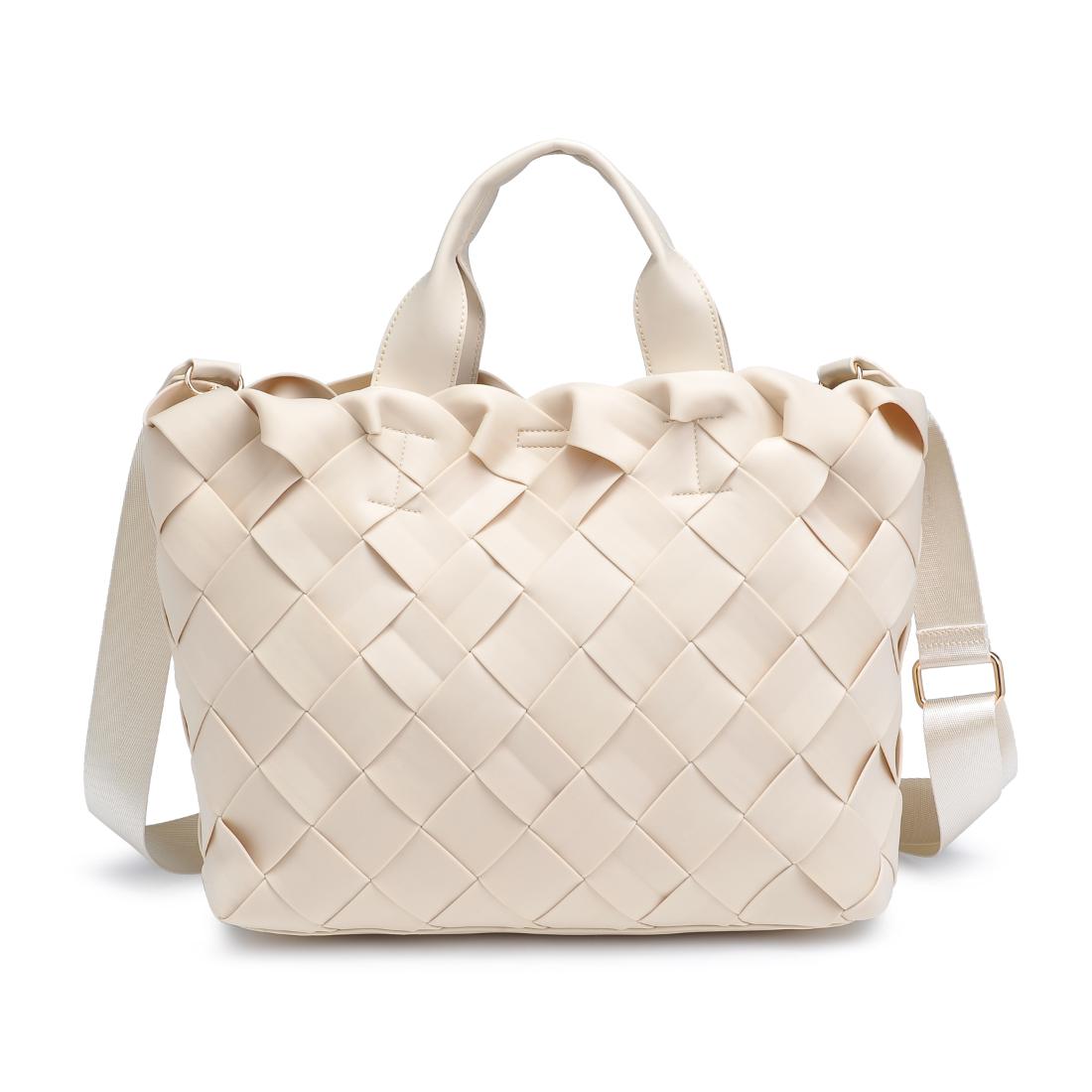 Woman wearing Cream Urban Expressions Ruth Tote 840611146762 View 5 | Cream