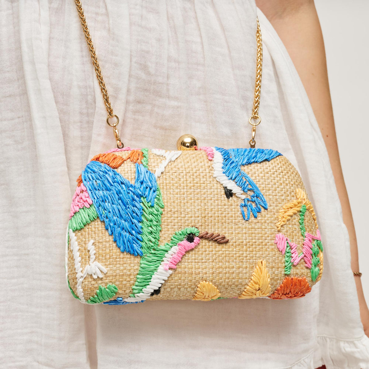 Woman wearing Multi Urban Expressions Weston Evening Bag 840504204678 View 1 | Multi