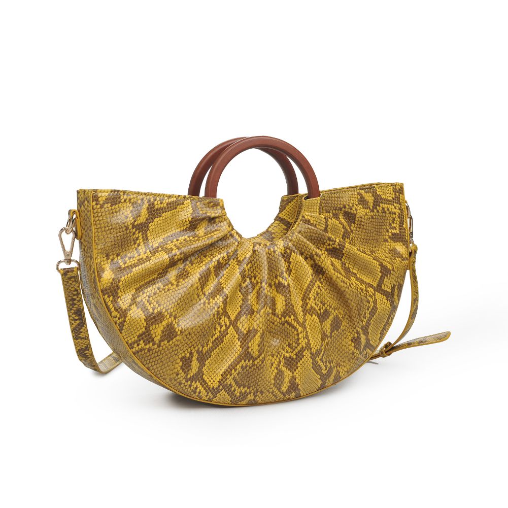 Product Image of Urban Expressions Moon Satchel 840611172655 View 6 | Mustard