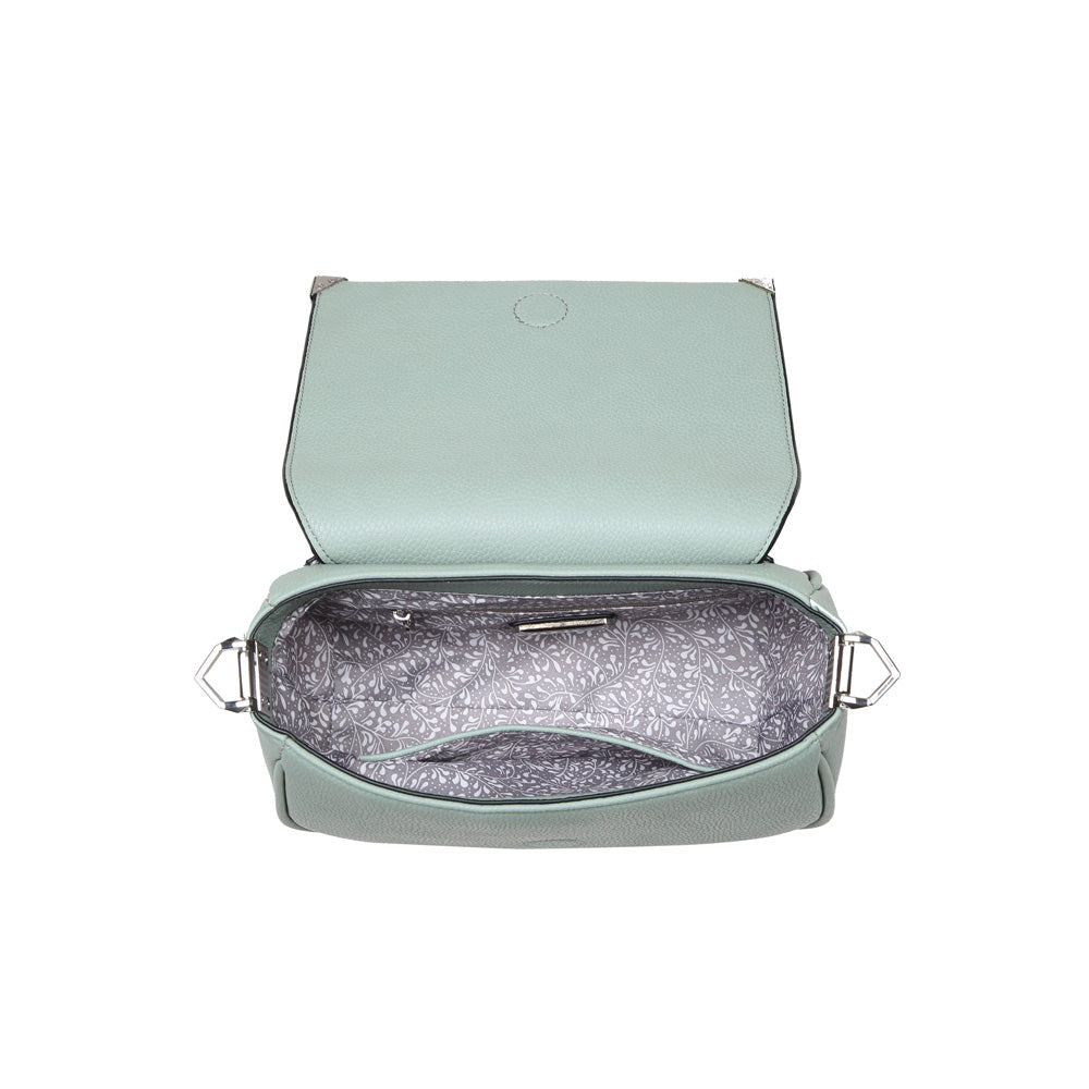 Woman wearing Mint Urban Expressions Langston Crossbody NA-840611161208 View 9 | Mint