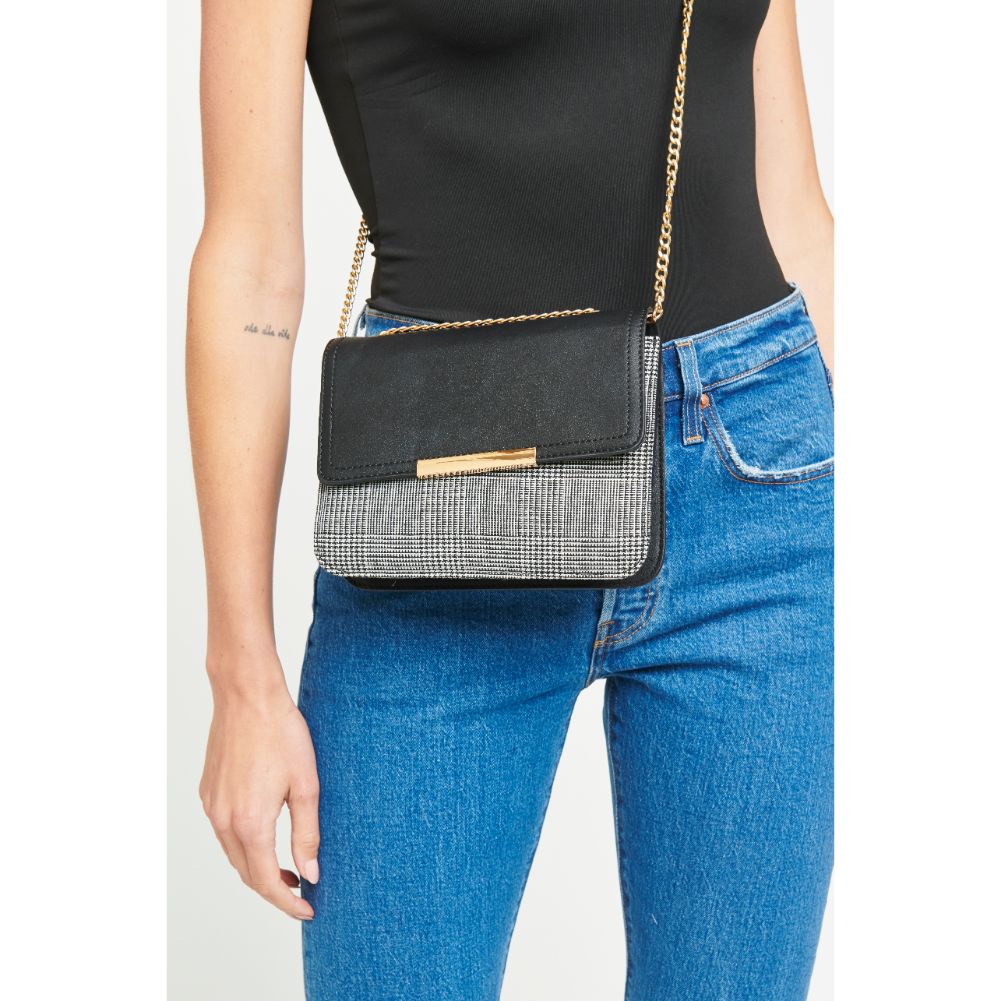 Woman wearing Black Urban Expressions Montgomery Crossbody 840611154002 View 2 | Black