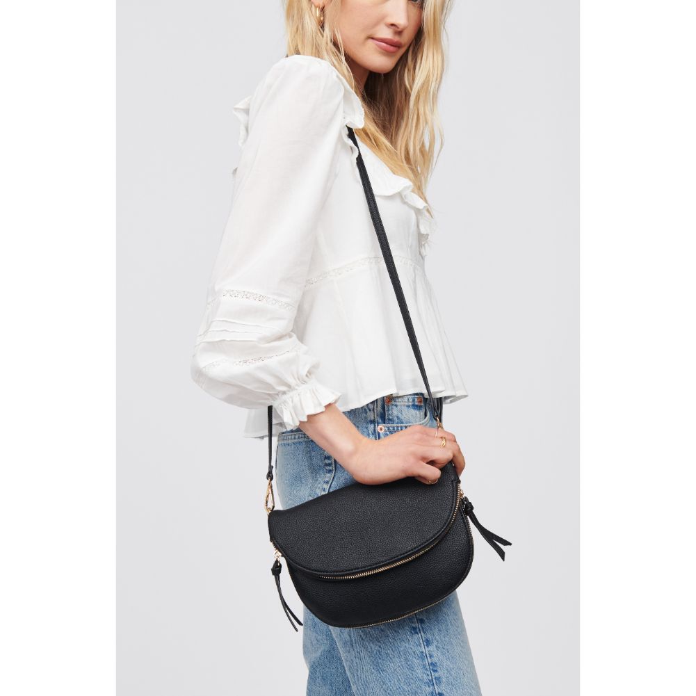 Woman wearing Black Urban Expressions Holly Crossbody 818209015837 View 1 | Black