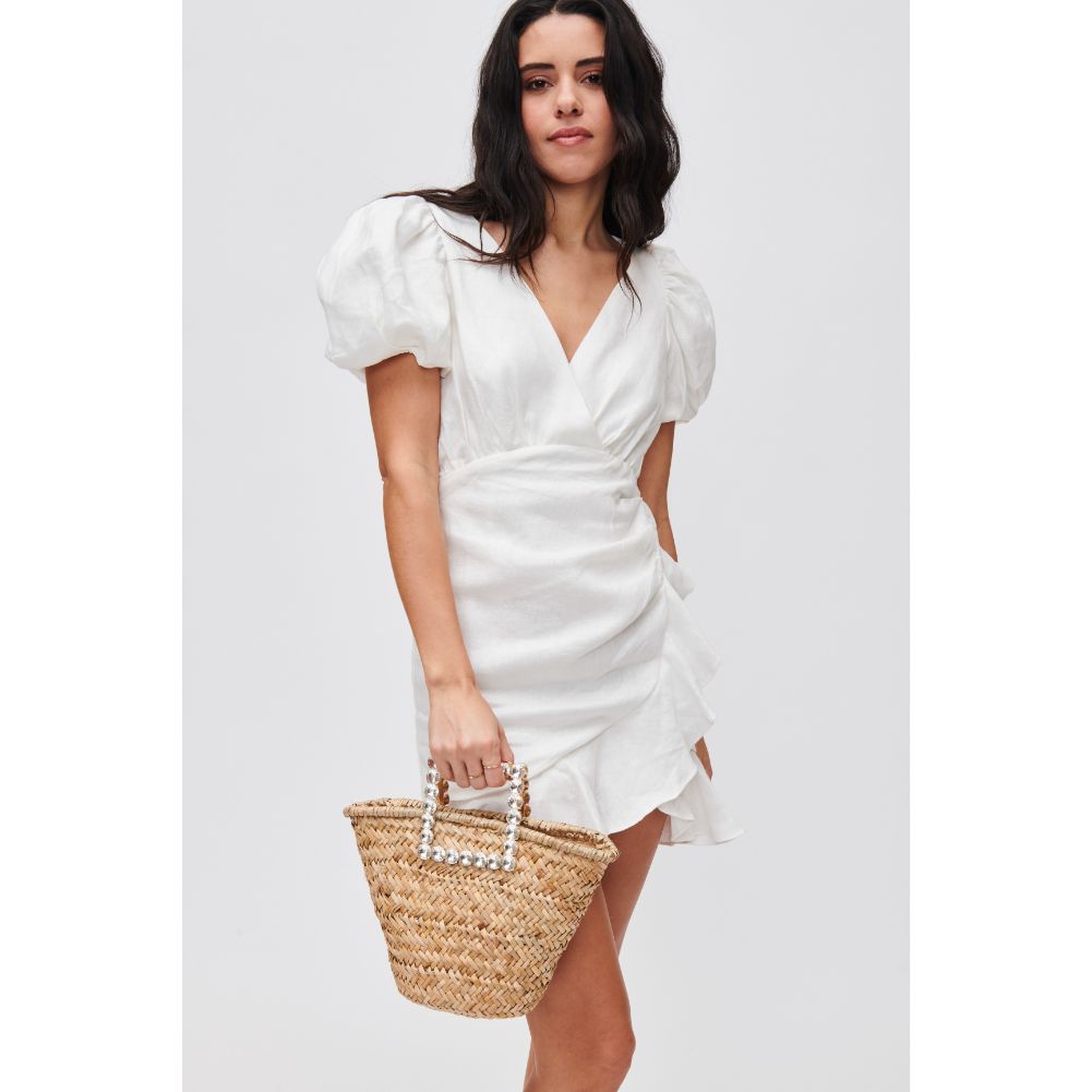 Woman wearing Natural Urban Expressions Chasity Tote 840611111463 View 2 | Natural