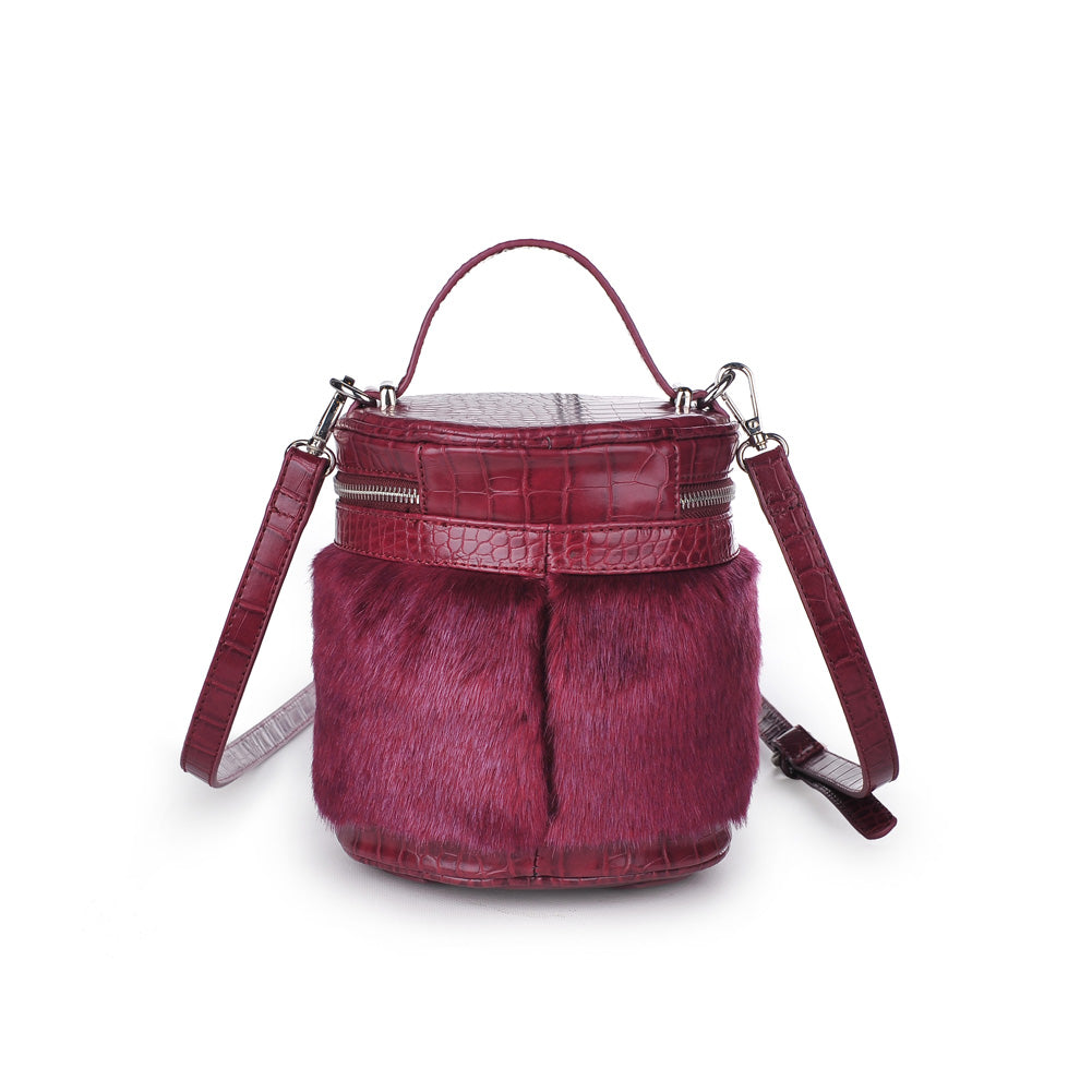 Woman wearing Burgundy Urban Expressions Fonda Crossbody NA-840611153999 View 7 | Burgundy
