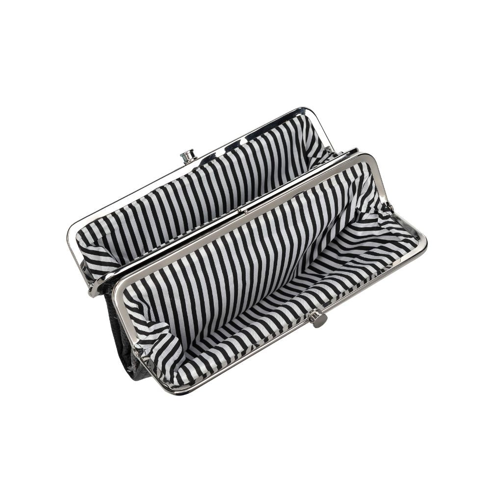 Woman wearing Black Urban Expressions Sandra Floral Wallet 840611151643 View 9 | Black