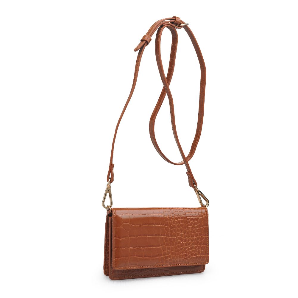 Product Image of Urban Expressions Emma Croc Crossbody 840611169457 View 2 | Tan