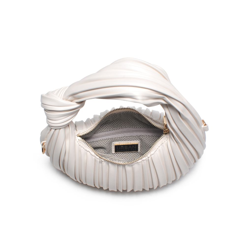 Woman wearing Oatmilk Urban Expressions Fawna  - Pleated Crossbody 840611106414 View 9 | Oatmilk