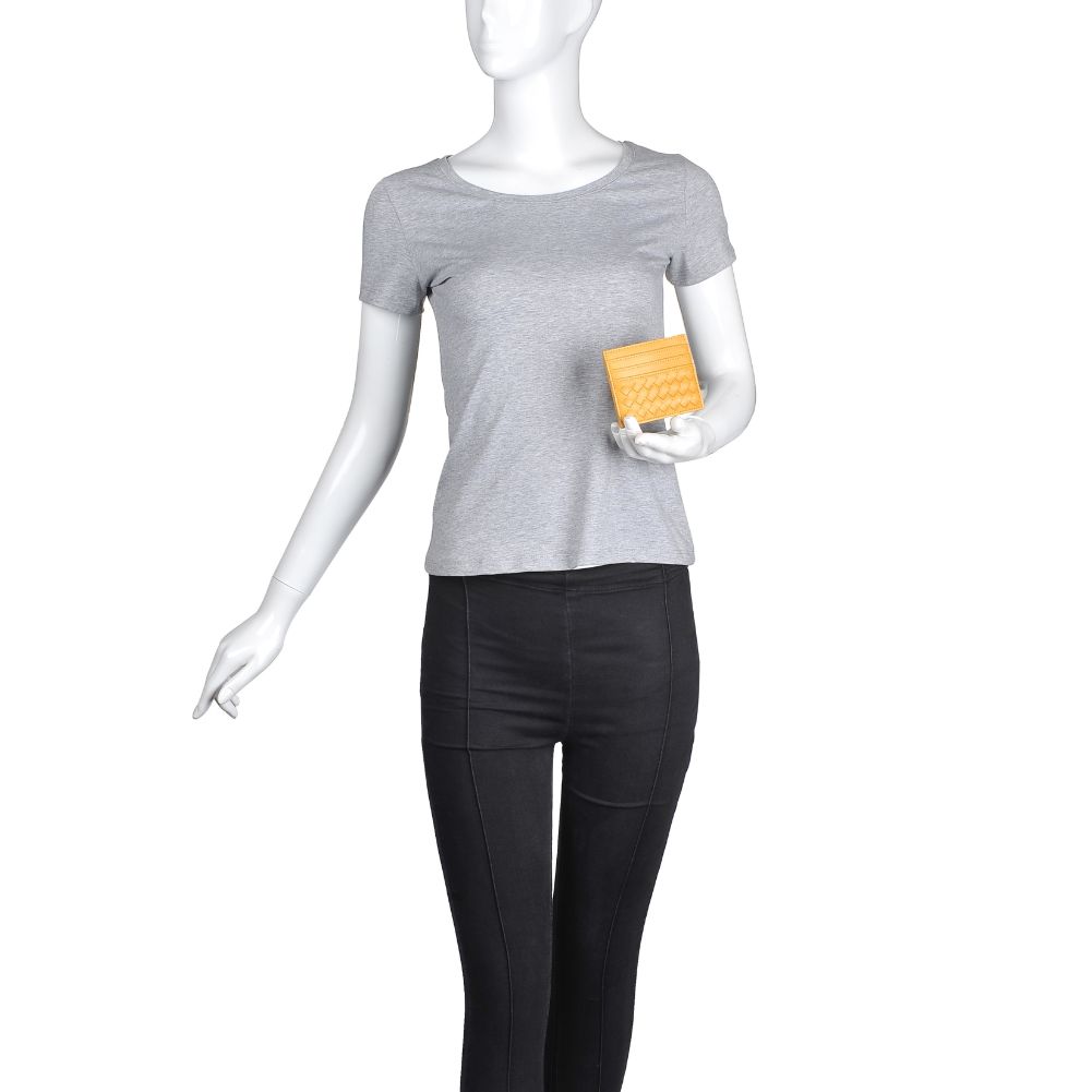 Product Image of Urban Expressions Jolene Card Holder 840611173317 View 5 | Mustard