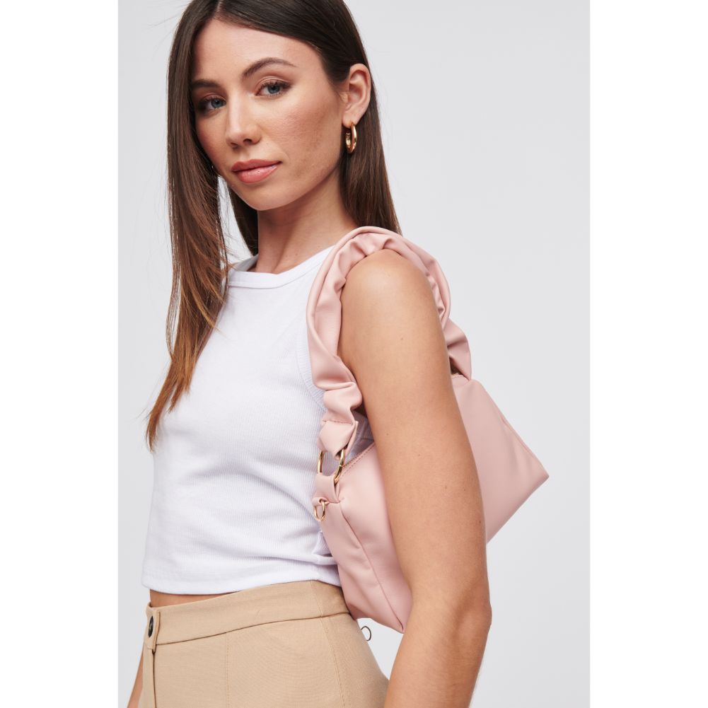 Woman wearing Rose Urban Expressions Nadine Crossbody 818209016148 View 4 | Rose