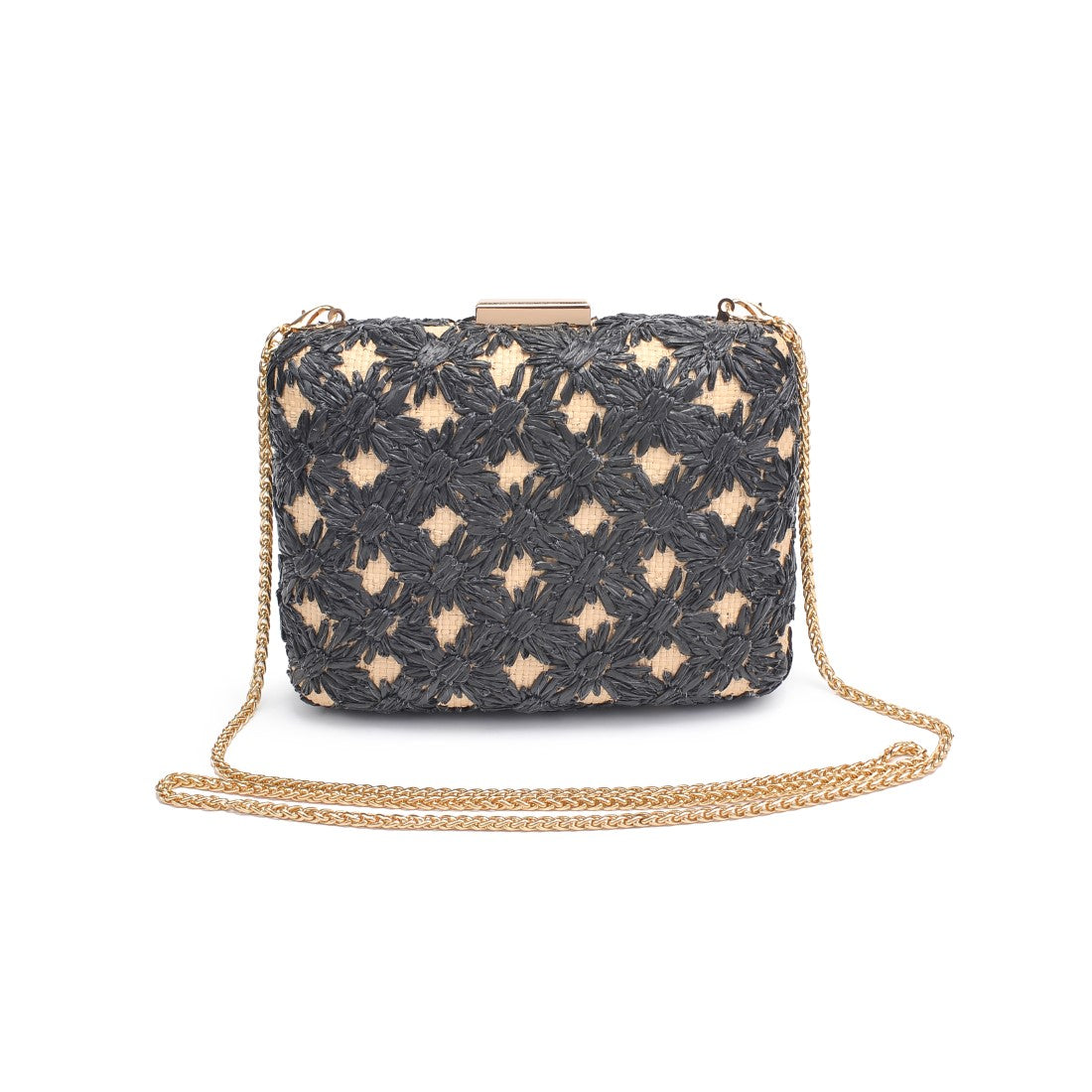 Woman wearing Black Natural Urban Expressions Samantha Evening Bag 840611149336 View 7 | Black Natural