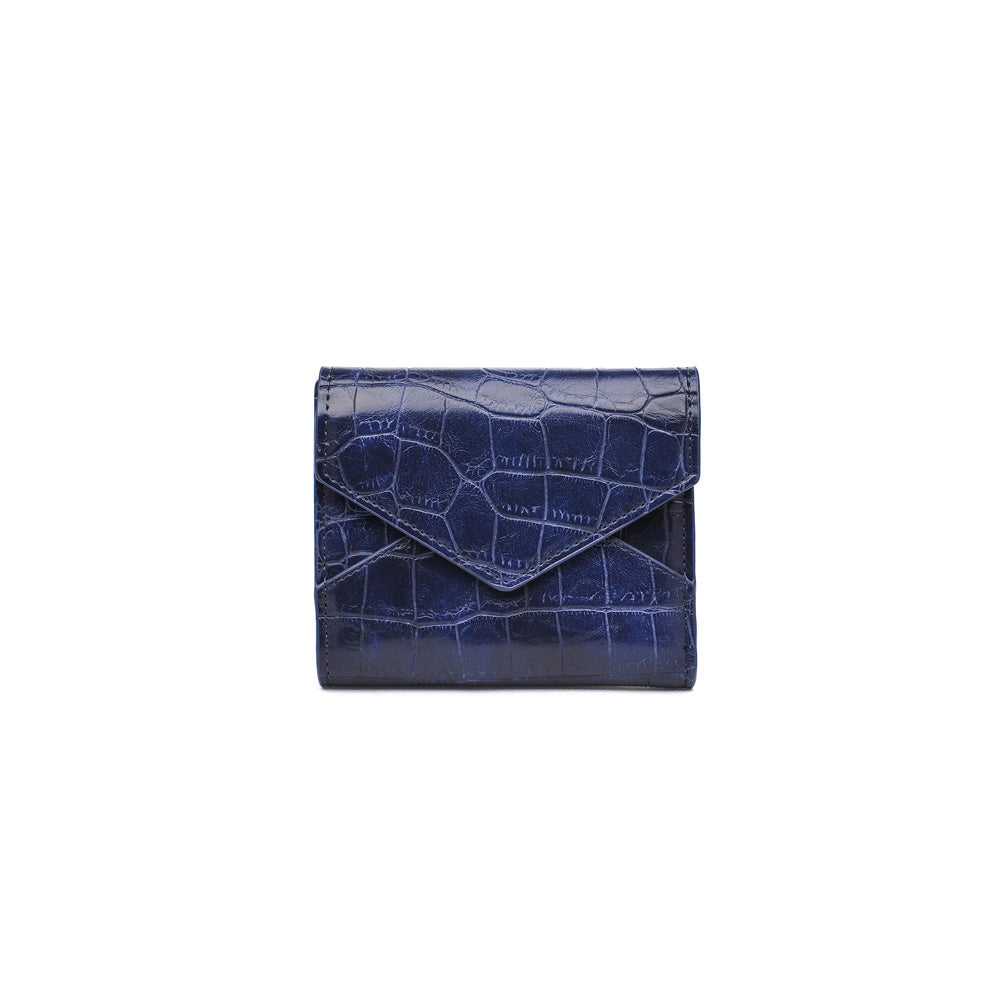 Product Image of Urban Expressions Layla Croc Wallet NA-840611154125 View 1 | Navy