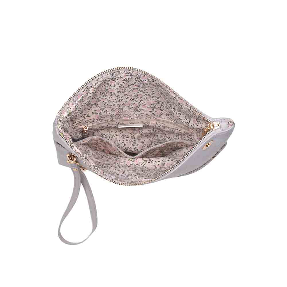 Product Image of Urban Expressions Gisele Clutch 840611141842 View 4 | Grey