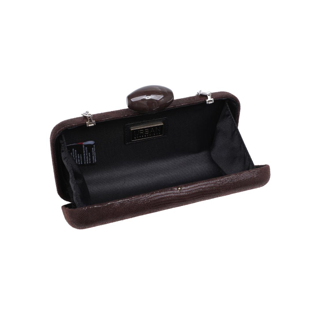 Urban Expressions Dustin Evening Bag 840504213069 View 4 | Chocolate