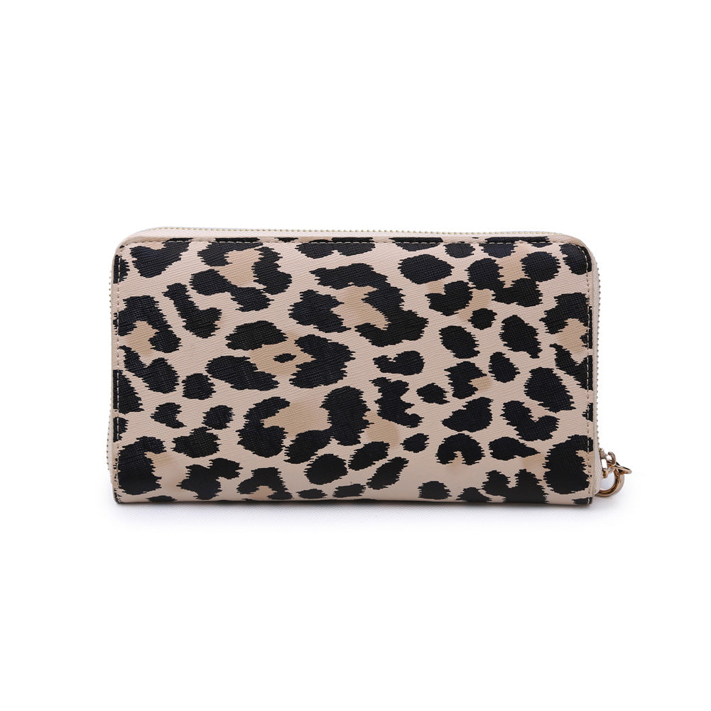 Product Image of Urban Expressions Tessi Leopard Wallet NA-840611152848 View 3 | Tan