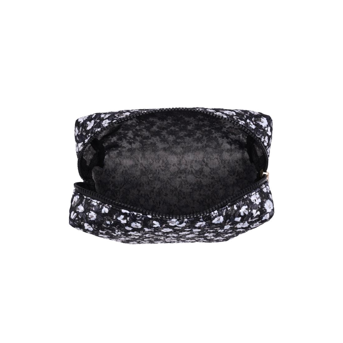 Urban Essentials City Bloom Cosmetic & Travel Organizer Pouch 840504207525 View 4 | Black