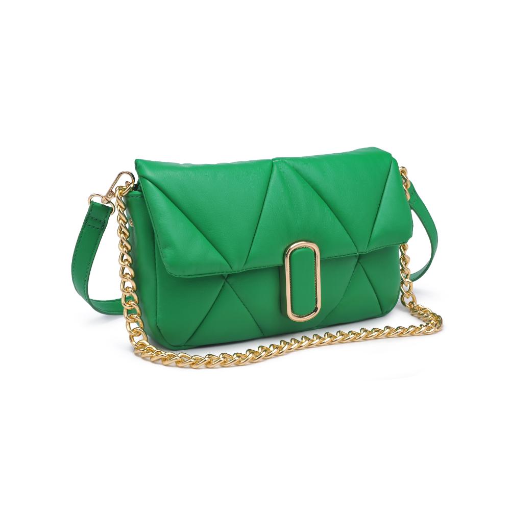 Woman wearing Kelly Green Urban Expressions Anderson Crossbody 840611121769 View 6 | Kelly Green