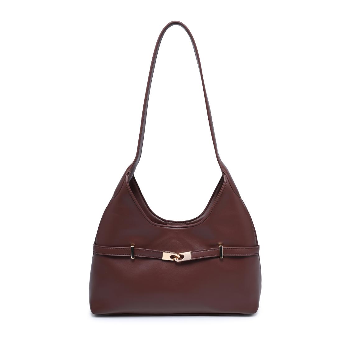 Woman wearing Chocolate Urban Expressions Camila Shoulder Bag 840504205859 View 5 | Chocolate