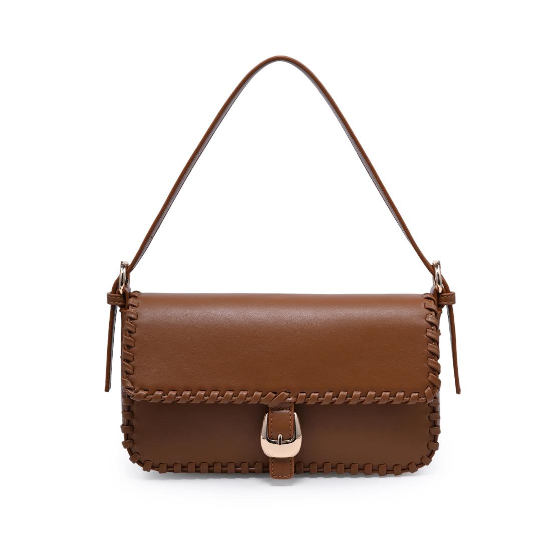 Urban Expressions Gloria - Whipstitch Shoulder Bag 840504216473 View 1 | Tan