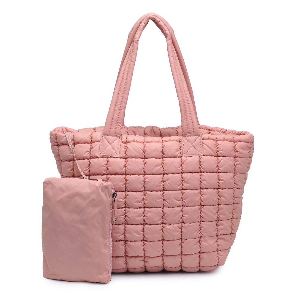 Urban Expressions Breakaway - Puffer Tote 840611119872 View 5 | Pastel Pink