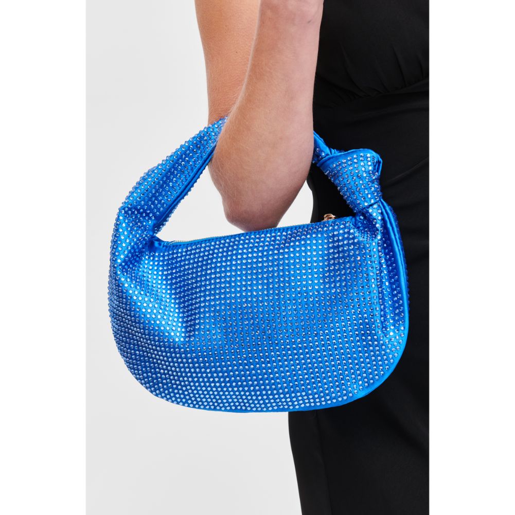 Woman wearing Cobalt Urban Expressions Tawni Evening Bag 840611120144 View 3 | Cobalt